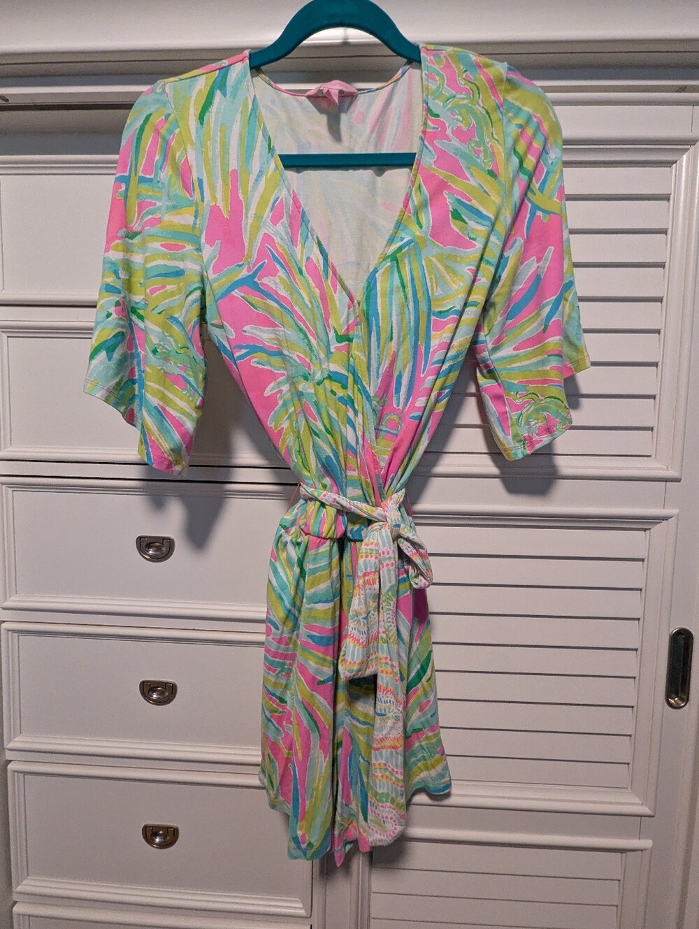 Lilly Pulitzer Romper Pink/Green Sz S